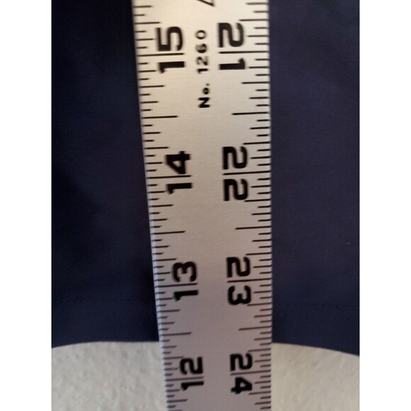 Movetes Sleeveless Top Mock Neck Zip On The Neck Size XS Navy Blue - Picture 7 of 12